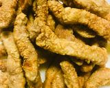 A picture of step 3 of Pork chop Fingers.
