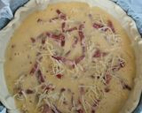 Une image de l'étape 4 de Quiche aux lardons.