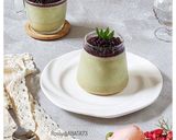 Foto langkah ke 9 dari resep Puding Srikaya Matcha Kelapa Muda Tape Ketan Hitam.