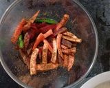 A picture of step 3 of Beetroot Carrot Kanji Vada.