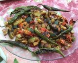 Une image de l'étape 10 de Légumes du jardin à l'oignon rouge et épices orientales (recette plancha).