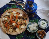 A picture of step 19 of Traditional Samarkand Polow.