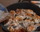 A picture of step 1 of Chicken with Peppers and Potatoes.