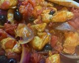 A picture of step 2 of Morrocan Olive Chicken.