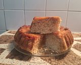 Foto del paso 11 de la receta: Torta invertida de duraznos pelones y banana🍌🍑