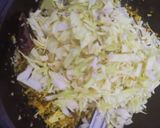 A picture of step 3 of Cabbage thoran.