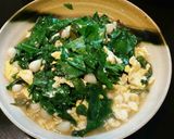 รูปขั้นตอนการทำที่ 4 ของ ใบเหลียงผัดไข่กระเทียมดอง