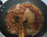 A picture of step 3 of Mutton Keema kaleji with paya punjabi style.