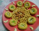 A picture of step 4 of Chickpea peda.