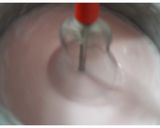 A picture of step 2 of Rooh Afza Lassi.