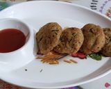 A picture of step 3 of Raw Banana Potato Tikki.