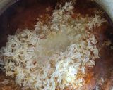 A picture of step 8 of Mutton Pulao.