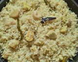 A picture of step 7 of Yam Pulao.