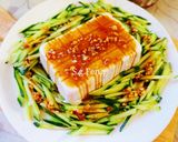 涼拌蒜味小黃瓜豆腐的食譜步驟5照片