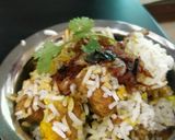 A picture of step 4 of Soya chucks biryani.