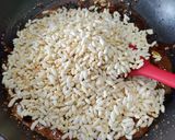 A picture of step 3 of Murmura Ladoos/Puffed Rice Laddoo.