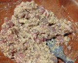 Foto del paso 2 de la receta: Tubos de calamar rellenos en salsa de tomate con arroz blanco