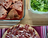 Foto del paso 2 de la receta: Torrijas saladas de tomate y jamón ibérico