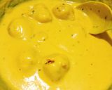 A picture of step 4 of Holi Special Kadhi Badi.