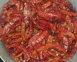 A picture of step 1 of Shito(ghana black pepper).