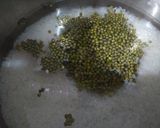 A picture of step 1 of Green gram rice whole moong and garlic buttermilk.