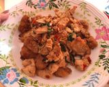รูปขั้นตอนการทำที่ 5 ของ กระเพราไก่ไก่ทอด🍗