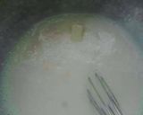 A picture of step 9 of Eggless quiche with hot coffee.