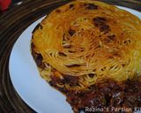 A picture of step 10 of Persian style spaghetti.