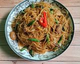 Foto langkah ke 5 dari resep Oseng Soun Cabe Ijo.