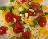 A picture of step 2 of Steamed Sea Bream with Vegetable Tabbouleh: Healthy Recipe for Week 17 of Pregnancy.