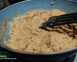 A picture of step 3 of Raw Turmeric burfi.