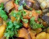Aubergine with potato & lentils (Aalu Baigan dal) #mommasrecipe recipe step 2 photo