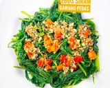 Foto langkah ke 4 dari resep Kangkung Rebus Siram Bawang Pedas.