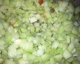 A picture of step 3 of Chayote and Ground Beef Picadillo.