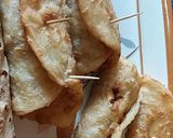 A picture of step 4 of Chicken paratha roll.