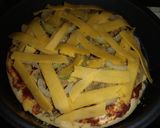 A picture of step 4 of Italian mushroom pizza 🍕#4weekschallenge.
