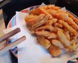 Foto del paso 3 de la receta: Tempura de verduras y lomo de cerdo en salsa de soja y miel