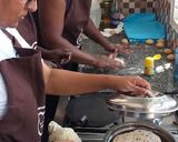 A picture of step 10 of Roti n peas potatoes curry#author marathon.