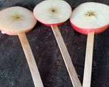 A picture of step 4 of Choco turtle apples #team contest#supersnackers#snacks.