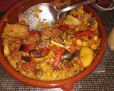Foto del paso 4 de la receta: Arroz de pringá al horno - receta de aprovechamiento con cocido