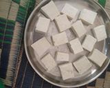 A picture of step 5 of Palak paneer.