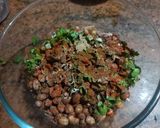 A picture of step 2 of Peanut Bhel.