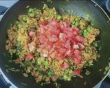 A picture of step 4 of Rajasthani Kacchi Haldi ki Sabzi (Raw Turmeric Sabzi).