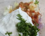 A picture of step 1 of Cucumber and Onion Raita for Biryani.