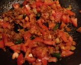 A picture of step 6 of Banana flower vada curry.