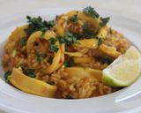 Foto del paso 2 de la receta: Arroz cremoso con calamares