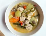 Foto langkah ke 4 dari resep Lodeh Labu Terong Tempe.
