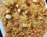 A picture of step 6 of Paneer fried maggi.