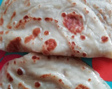 A picture of step 8 of Soft layered pancake#4weekchallenge.