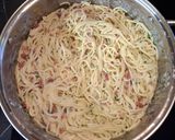 Baconos Tejszínes Spaghetti recept fázis 3 fotója
